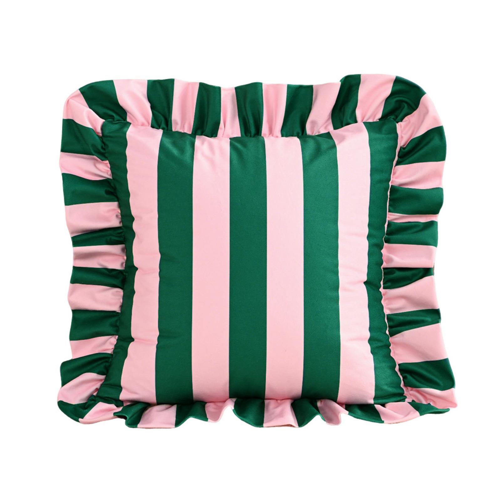 Striped Square Pillow Cover with Ruffled Edge Decorative Cushion Cover for Living Room Sofa and Home Decoration 18x18 Inch One Size
Striped Square Pillow Cover with Ruffled Edge Decorative Cushion Cover for Living Room Sofa and Home Decoration 18x18 Inch One Size