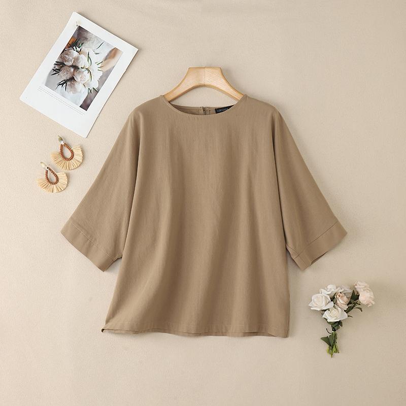 ZANZEA Women Casual Round Neck Loose Summer Half Sleeve Blouse XL
ZANZEA Women Casual Round Neck Loose Summer Half Sleeve Blouse XL