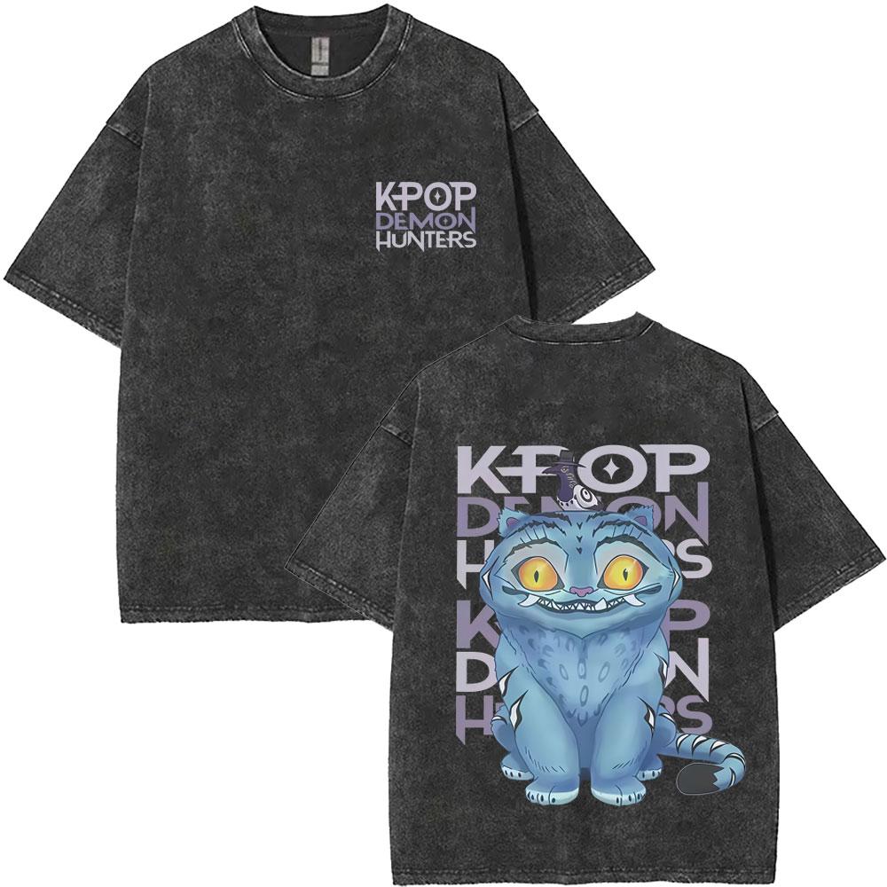 Movie Kpop Demon Hunters Derpy Tiger Washed Vintage T Shirt Men Women Cartoon Fashion Casual T-shirts Men s Oversized S
Movie Kpop Demon Hunters Derpy Tiger Washed Vintage T Shirt Men Women Cartoon Fashion Casual T-shirts Men s Oversized S