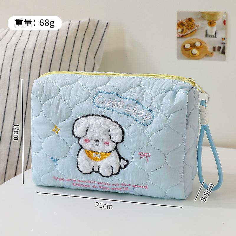 Cute Dog Portable Large Capaci Makeup Bag Travel Toiletry Bag Skin Care Product Storage Bag Handheld Cosmetic Bag синій
Cute Dog Portable Large Capaci Makeup Bag Travel Toiletry Bag Skin Care Product Storage Bag Handheld Cosmetic Bag синій