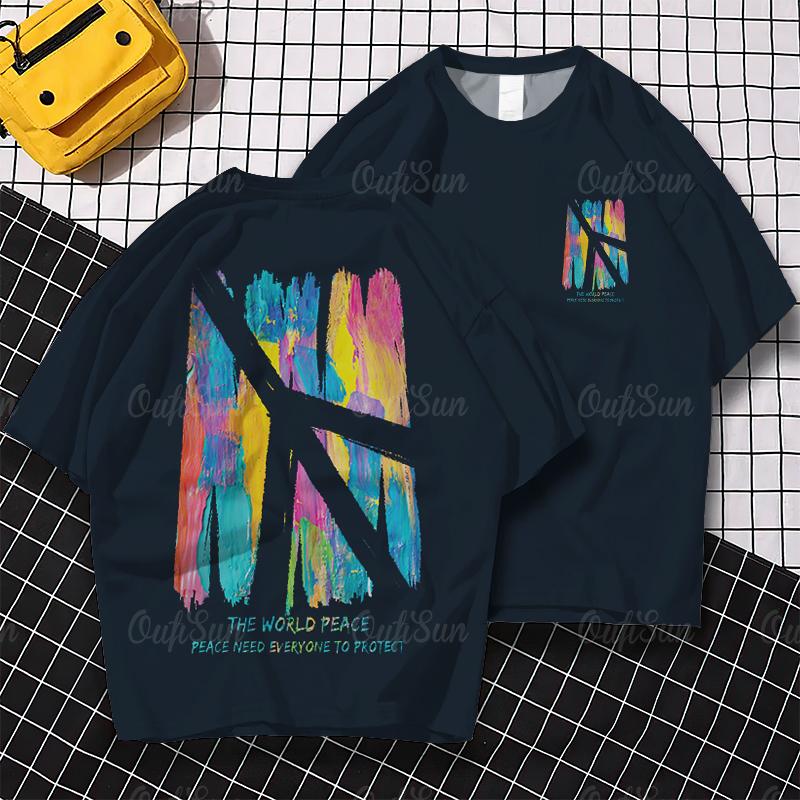 3d Colorful Printed T-Shirt For Men Summer Fashion Men s T-Shirt Peace Print Short Sleeve Tops Loose Oversized Harajuku Tees 6XL
3d Colorful Printed T-Shirt For Men Summer Fashion Men s T-Shirt Peace Print Short Sleeve Tops Loose Oversized Harajuku Tees 6XL