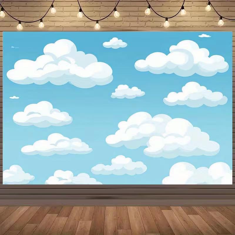 2D Cartoon Blue Sky White Cloud Backdrop for Kids Party Photoshoot 47.2x31.5inch/120*80cm
2D Cartoon Blue Sky White Cloud Backdrop for Kids Party Photoshoot 47.2x31.5inch/120*80cm