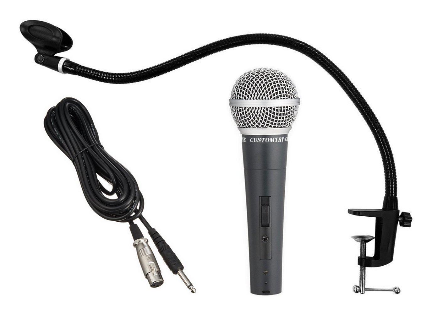 CUSTOMTRY Dynamic Microphone KC Gooseneck Fixed Tabletop Microphone Stand Set Black Black & CM-2000 + MDS-4/BK
CUSTOMTRY Dynamic Microphone KC Gooseneck Fixed Tabletop Microphone Stand Set Black Black & CM-2000 + MDS-4/BK