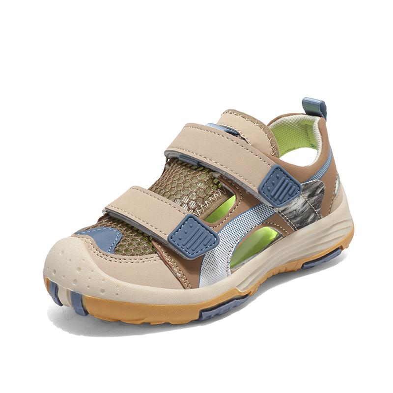 Дышащие спортивные сандалии, летние сандалии для мальчиков, повседневная пляжная обувь, удобная детская обувь на мягкой подошве, модные нескользящие сандалии 30