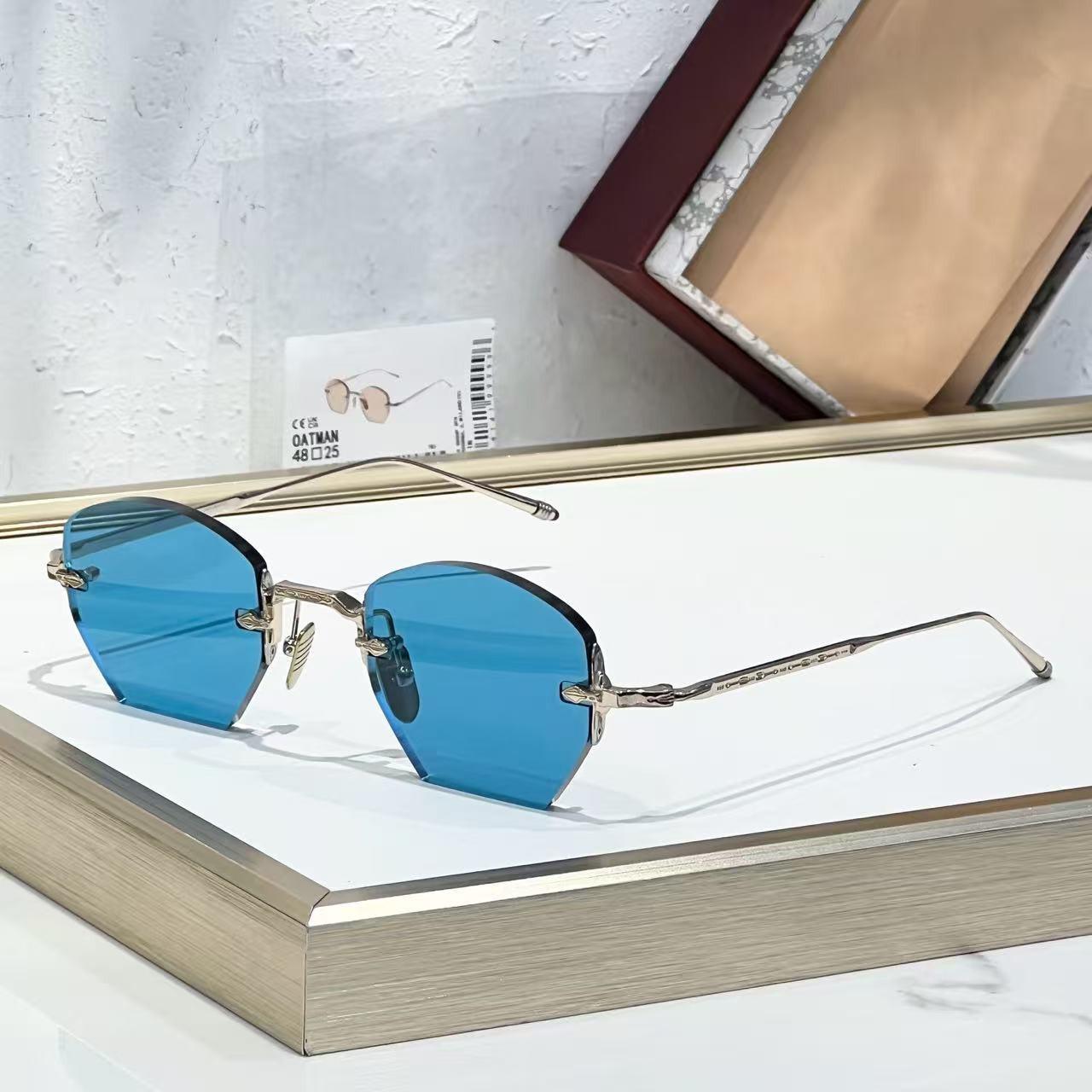 JACQ JMM Frameless Retro Sunglasses - Handmade Metal Fashion Sun Protection. 48-25-148
JACQ JMM Frameless Retro Sunglasses - Handmade Metal Fashion Sun Protection. 48-25-148