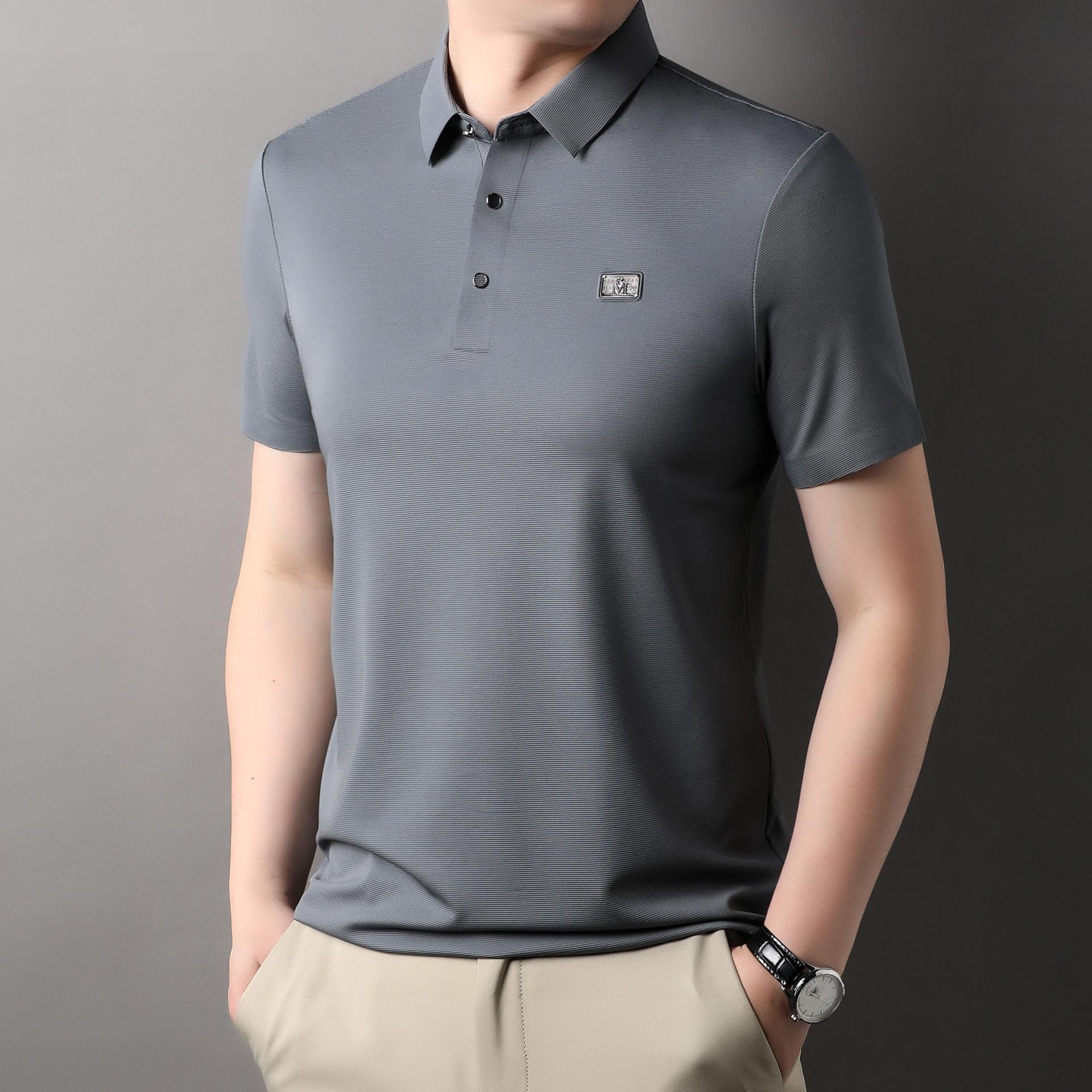 Летняя новая мужская футболка молодежная тонкая однотонная поло воротник короткий рукав повседневная модная свободная корейский стиль XXXL
Летняя новая мужская футболка молодежная тонкая однотонная поло воротник короткий рукав повседневная модная свободная корейский стиль XXXL