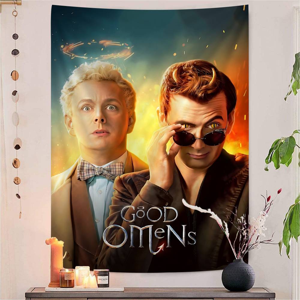Tv Show GGood Omens Printed Large Wall Tapestry Wall Hanging Decoration Household Decor Blanket 74x94cm(29x37in)
Tv Show GGood Omens Printed Large Wall Tapestry Wall Hanging Decoration Household Decor Blanket 74x94cm(29x37in)