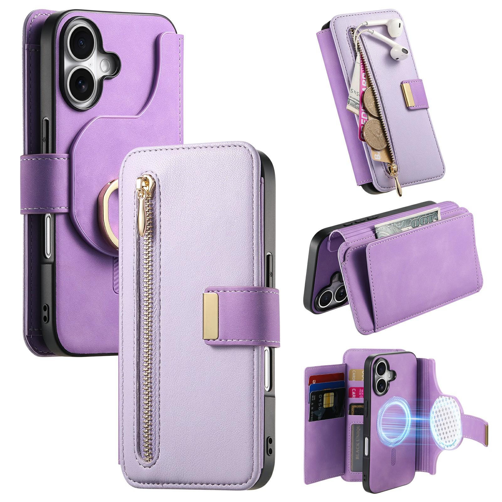 For iPhone 16 Plus Magnetic Leather Case with Detachable RFID Blocking Zipper Wallet Cover C
For iPhone 16 Plus Magnetic Leather Case with Detachable RFID Blocking Zipper Wallet Cover C