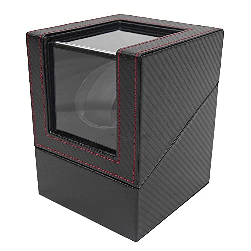WNJAPAN Watch Winder, Single Automatic Watch Winder, Quiet Operation, Popular Gift, Interior Decor, Carbon Fiber, Black, PU Leather, WM-01CB
WNJAPAN Watch Winder, Single Automatic Watch Winder, Quiet Operation, Popular Gift, Interior Decor, Carbon Fiber, Black, PU Leather, WM-01CB