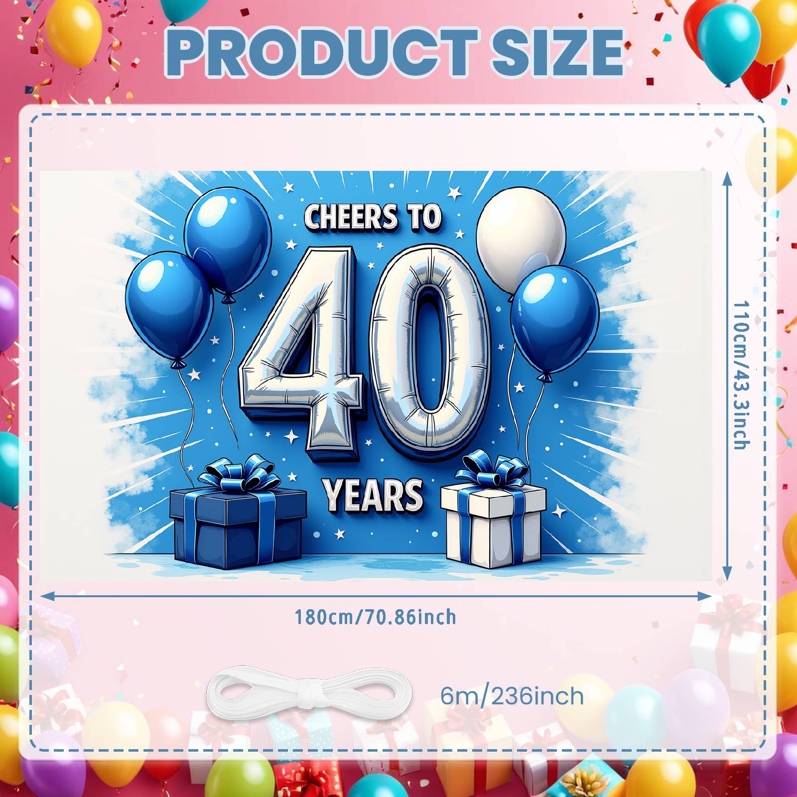 Adult Birthday Display Star Pattern Design Birthday Milestone Background Birthday Banner Blue Themed For Outdoor Party
Adult Birthday Display Star Pattern Design Birthday Milestone Background Birthday Banner Blue Themed For Outdoor Party