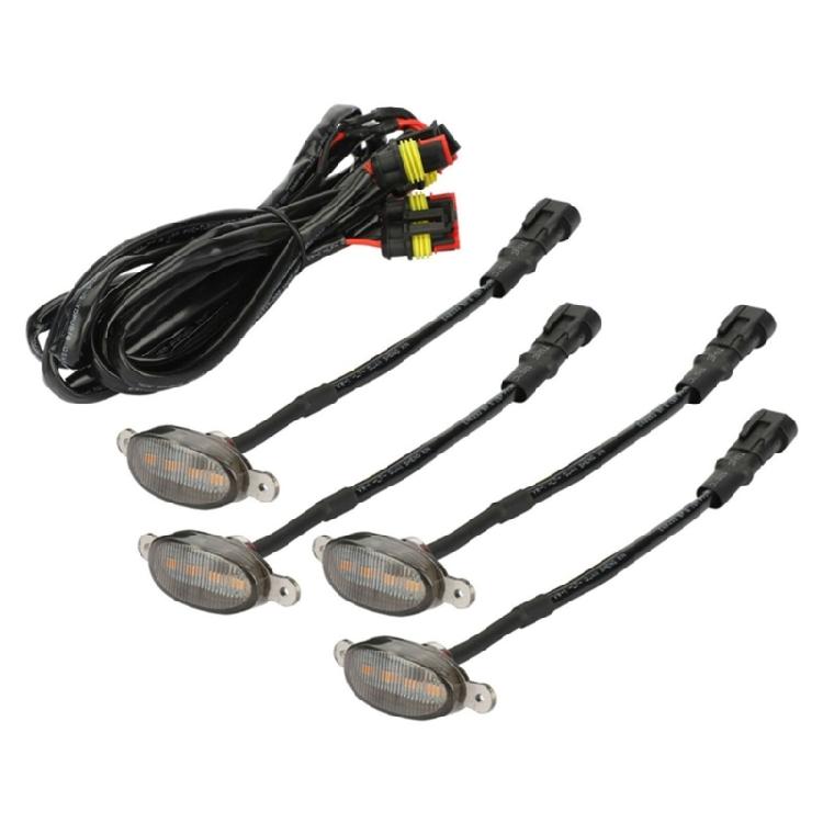 Universal Front Grill Running Lights Yellow Amber Lens 12V Waterproof 4Pcs Daytime Running Grill Light 1
Universal Front Grill Running Lights Yellow Amber Lens 12V Waterproof 4Pcs Daytime Running Grill Light 1