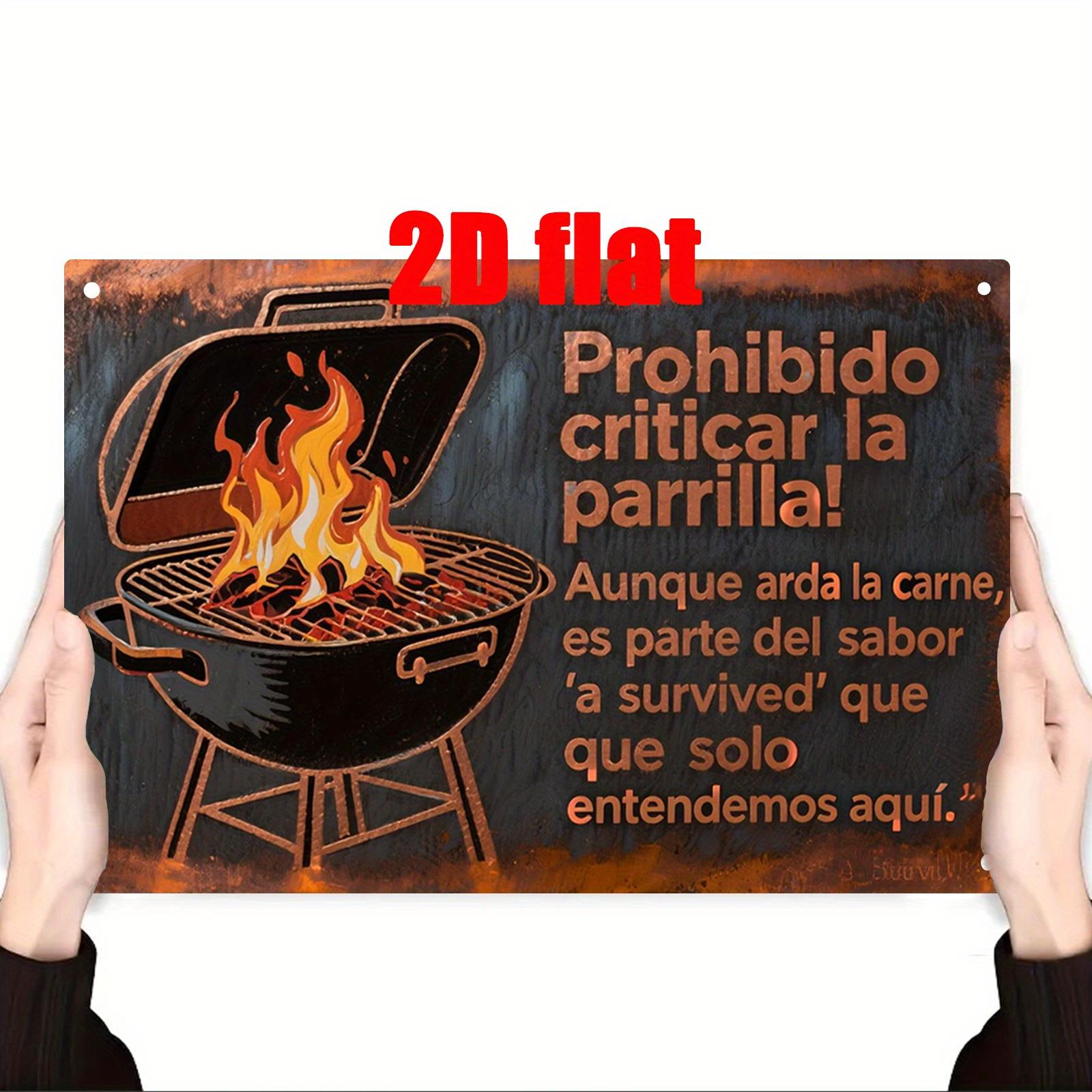 Metal Wall Sign No Grilling on the Grill Humorous Spanish Warning Plaque for Patio Garden Living Room Backyard Dinin aluminum 20x30cm
Metal Wall Sign No Grilling on the Grill Humorous Spanish Warning Plaque for Patio Garden Living Room Backyard Dinin aluminum 20x30cm