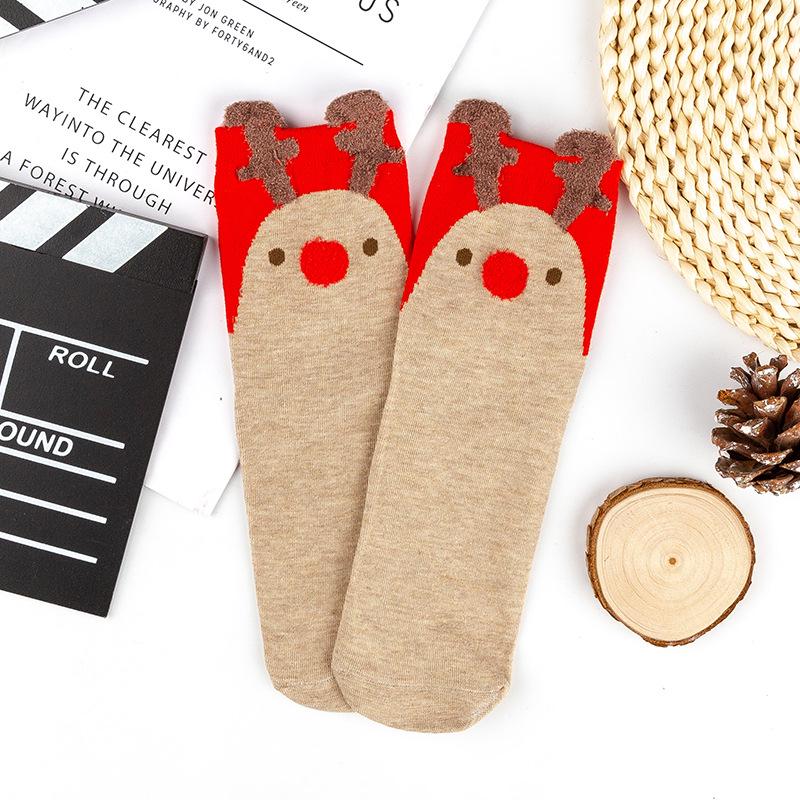 Women s Cute Cartoon Deer Mid-Calf Christmas Stockings - Red Winter Ear-Lifting Socks 4 Pairs
Women s Cute Cartoon Deer Mid-Calf Christmas Stockings - Red Winter Ear-Lifting Socks 4 Pairs