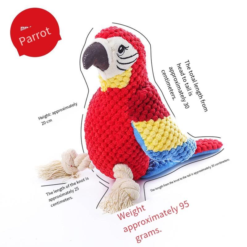 Extra-thick pet vocalizing chewing toothbrushing toy Fabric red macaw dog interactive sleeping doll Bite-resistant decorative
Extra-thick pet vocalizing chewing toothbrushing toy Fabric red macaw dog interactive sleeping doll Bite-resistant decorative