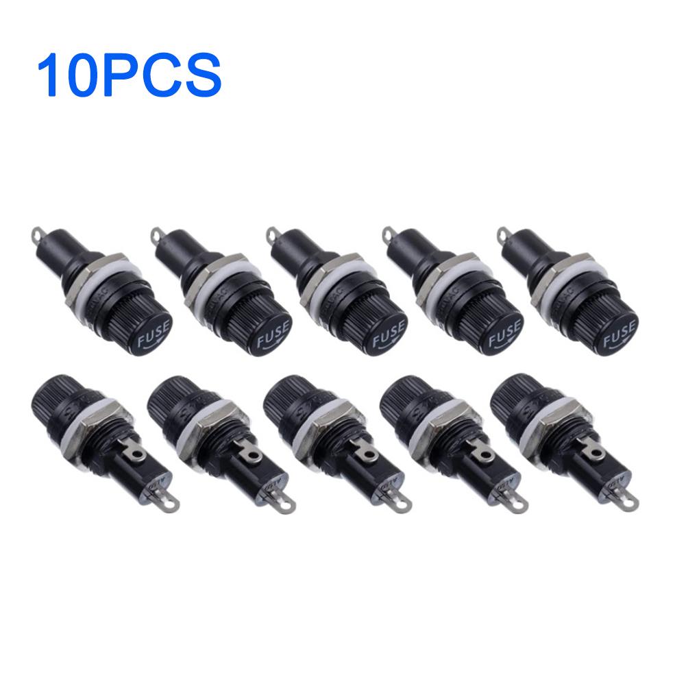 10pcs Fuse Holders 5x20mm Insurance Tube Socket Fuse Holder Glass Fuses 10A 250V For Insurance Panel Mount
10pcs Fuse Holders 5x20mm Insurance Tube Socket Fuse Holder Glass Fuses 10A 250V For Insurance Panel Mount