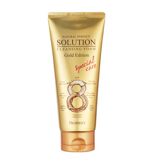 DEOPROCE Gold Edition Natural Perfect Solution Cleansing Foam 170g – Radiance Boosting Facial Cleanser 170g
DEOPROCE Gold Edition Natural Perfect Solution Cleansing Foam 170g – Radiance Boosting Facial Cleanser 170g