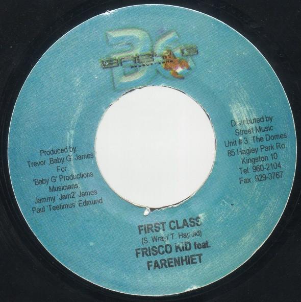 7inch Record FRISCO KID FEAT FARENHIET - First Class NONE Baby G Producti 2004 Jamaica Reggae, Ska & Dub Used
7inch Record FRISCO KID FEAT FARENHIET - First Class NONE Baby G Producti 2004 Jamaica Reggae, Ska & Dub Used