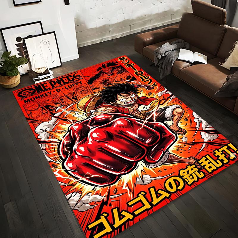 Anime Carpet Featuring Monkey D. Luffy with Bold Red Fist Design Suitable for use as an anti-slip for living room bedroom sofas 40x60cm( 15x23in )
Anime Carpet Featuring Monkey D. Luffy with Bold Red Fist Design Suitable for use as an anti-slip for living room bedroom sofas 40x60cm( 15x23in )