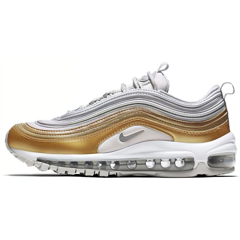 Nike Air Max 97 Vast Grey Metallic Gold Women s Sneakers Casual Shoes AQ4137-001 38.5
Nike Air Max 97 Vast Grey Metallic Gold Women s Sneakers Casual Shoes AQ4137-001 38.5