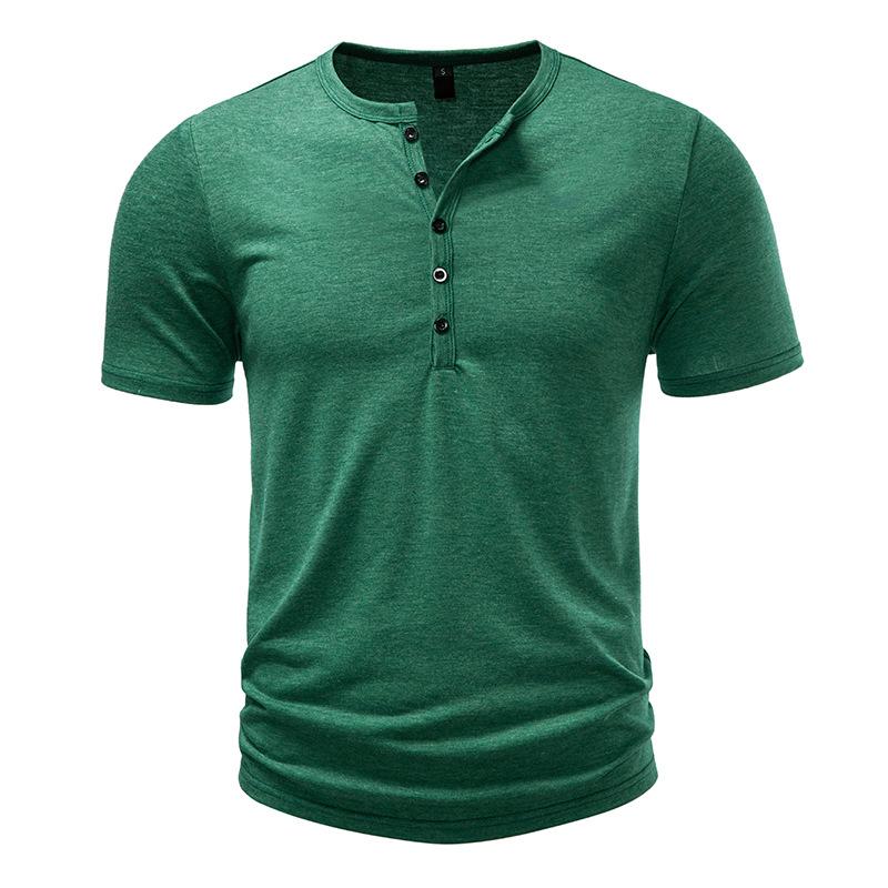 Чоловіча приталена футболка-henley - Вигнутий низ, планка на ґудзиках, дихаюча фактурна бавовна, повсякденний топ для м язів, різні однотонні кольори S зелений
Чоловіча приталена футболка-henley - Вигнутий низ, планка на ґудзиках, дихаюча фактурна бавовна, повсякденний топ для м язів, різні однотонні кольори S зелений
