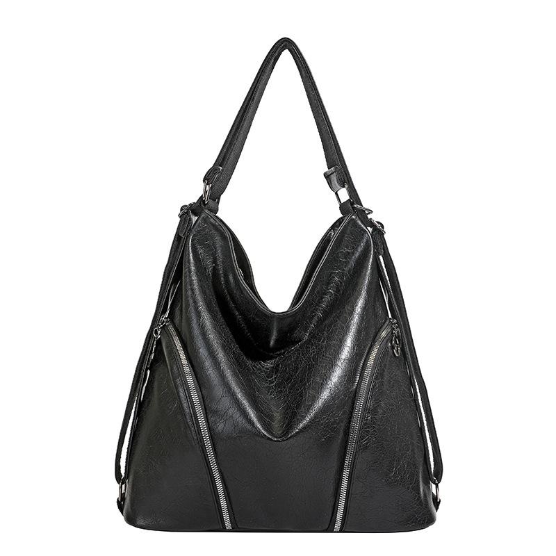 New messenger bag large capacity retro soft leather zipper tote bag women s fashion shoulder bag backpack чёрный
New messenger bag large capacity retro soft leather zipper tote bag women s fashion shoulder bag backpack чёрный