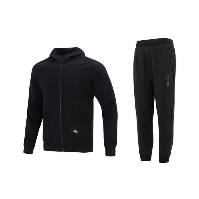 Adidas Loose Fit Hooded Zip Jacket And Elastic Cuff Solid Color Jogger Pants Casual Sports Set Men Sets Black HA1416+IA8187 S
Adidas Loose Fit Hooded Zip Jacket And Elastic Cuff Solid Color Jogger Pants Casual Sports Set Men Sets Black HA1416+IA8187 S