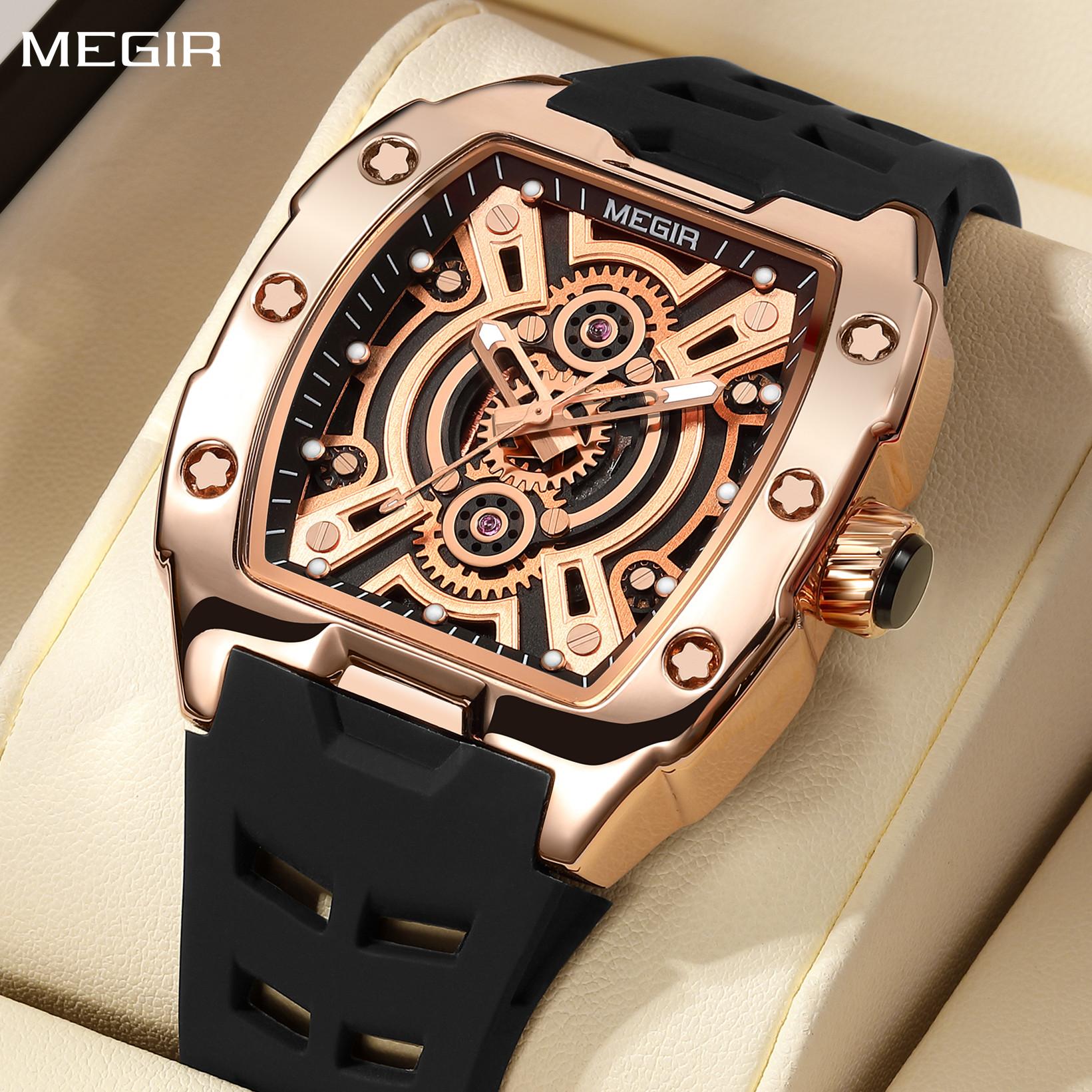 MEGIR Sport Watches for Men Waterproof Military Quartz Wristwatch Silicone Strap Large Dial Luminous Casual Watch Clock Montre Homme 8116 срібний/чорний
MEGIR Sport Watches for Men Waterproof Military Quartz Wristwatch Silicone Strap Large Dial Luminous Casual Watch Clock Montre Homme 8116 срібний/чорний