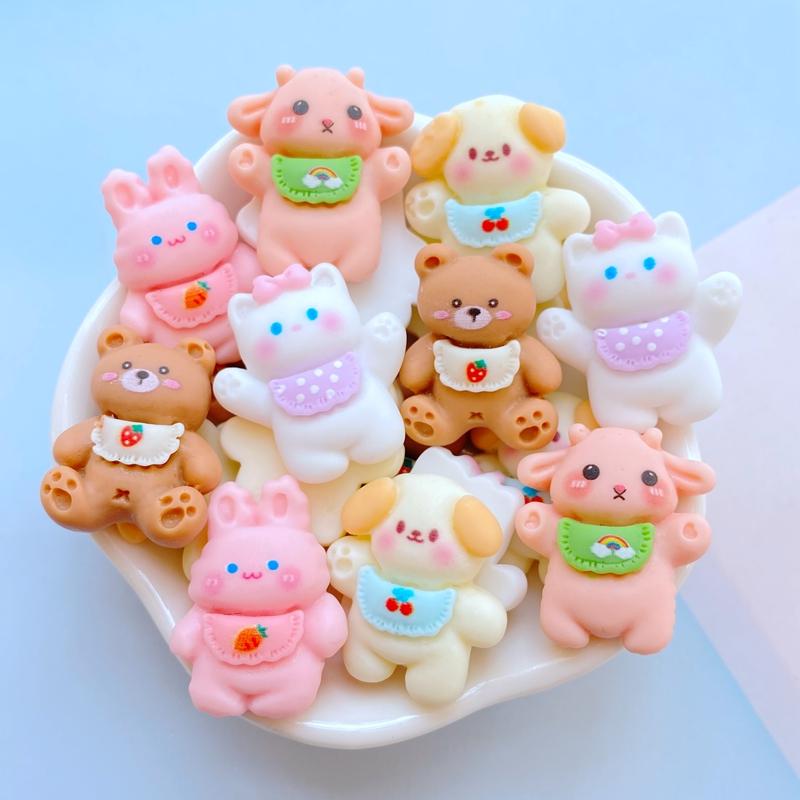 10Pcs New Cute Mini Cat, Dog And Bear Flat Back Resin Cabochons DIY Jewelry Craft Decoration Accessorie
10Pcs New Cute Mini Cat, Dog And Bear Flat Back Resin Cabochons DIY Jewelry Craft Decoration Accessorie