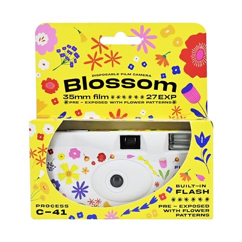 Retocolor Blossom 400 35mm Disposable Film Camera, 27EXP, ISO 400, Color Negative Film, Focus-Free, Easy to Use, Built-in Flash, Disposable (Film and
Retocolor Blossom 400 35mm Disposable Film Camera, 27EXP, ISO 400, Color Negative Film, Focus-Free, Easy to Use, Built-in Flash, Disposable (Film and