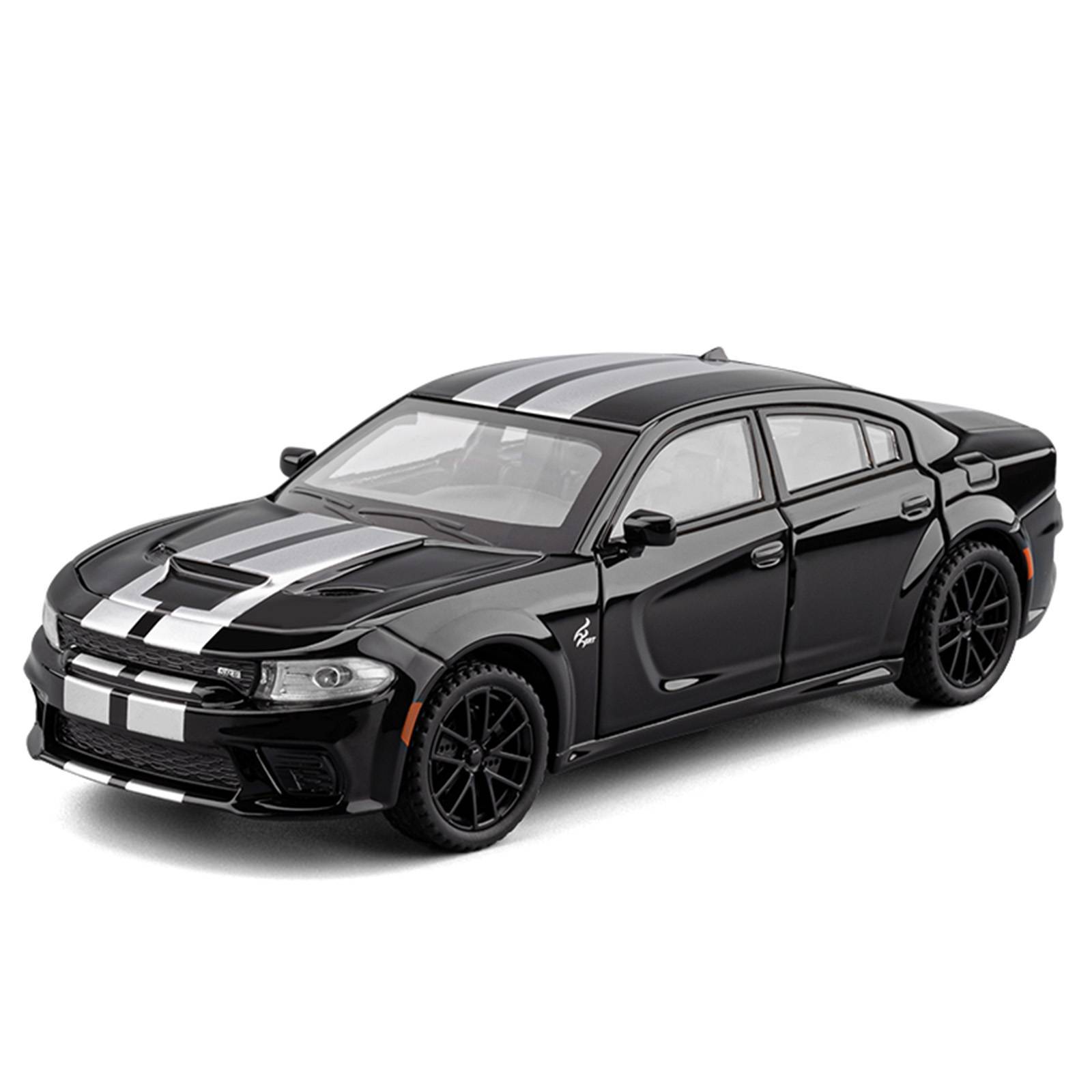 1/32 Dodge Charger SRT Super Sports Car Металева лита модель автомобіля Звук і світло Колекція Хобі Декор Подарунки на день народження чорний
1/32 Dodge Charger SRT Super Sports Car Металева лита модель автомобіля Звук і світло Колекція Хобі Декор Подарунки на день народження чорний