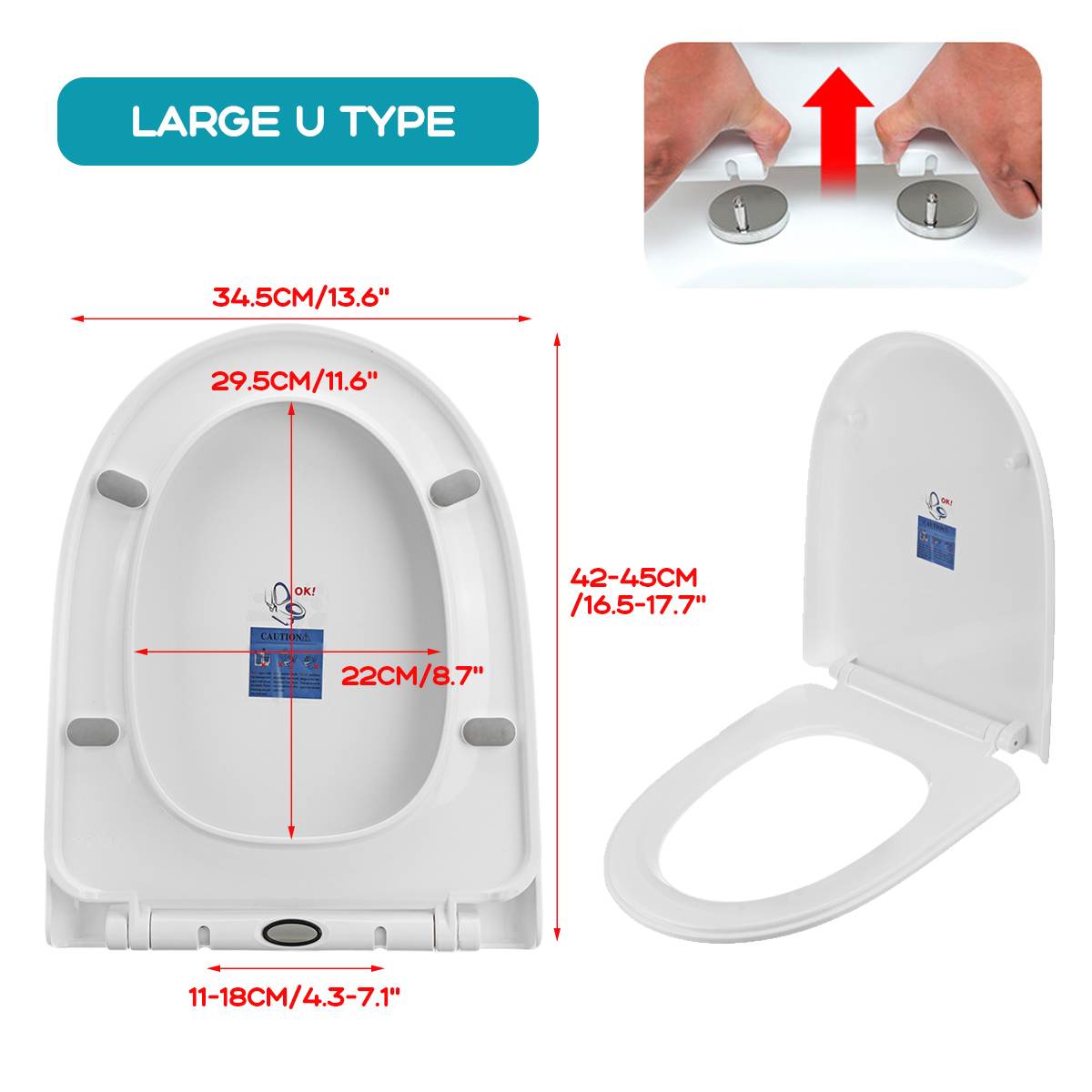 4 Types Square O V U Shape WC Toilet Seats Cover Toilet Lid Thicken Replacement Universal PP Board Soft Foam Gasket Toilette Use
4 Types Square O V U Shape WC Toilet Seats Cover Toilet Lid Thicken Replacement Universal PP Board Soft Foam Gasket Toilette Use