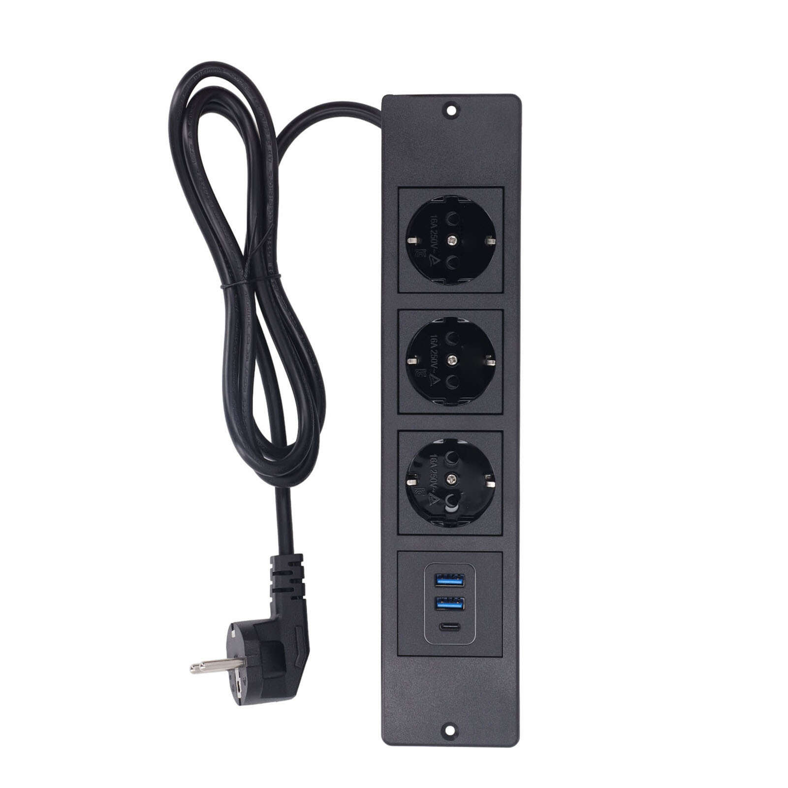 Recessed Power Strip 3xOutlets 2xUSB A 1xUSB C PD20W Ports Table Socket with 1.5M Cord Standard
Recessed Power Strip 3xOutlets 2xUSB A 1xUSB C PD20W Ports Table Socket with 1.5M Cord Standard