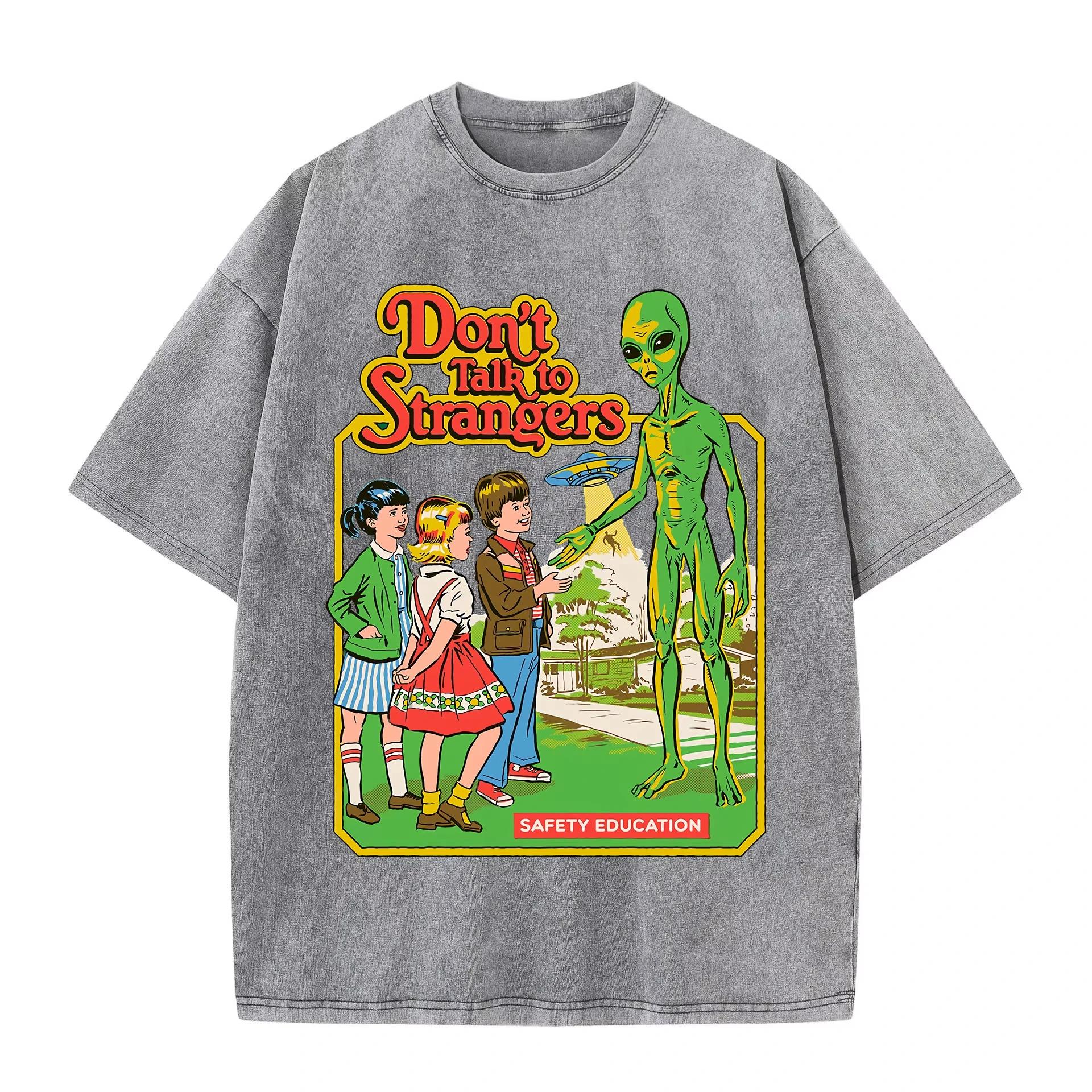 Cartoon Alien Classic Communication Print Women Breathable Cotton Short Sleeve Washed Vintage Worn Out FeUnisex T Shirts M
Cartoon Alien Classic Communication Print Women Breathable Cotton Short Sleeve Washed Vintage Worn Out FeUnisex T Shirts M