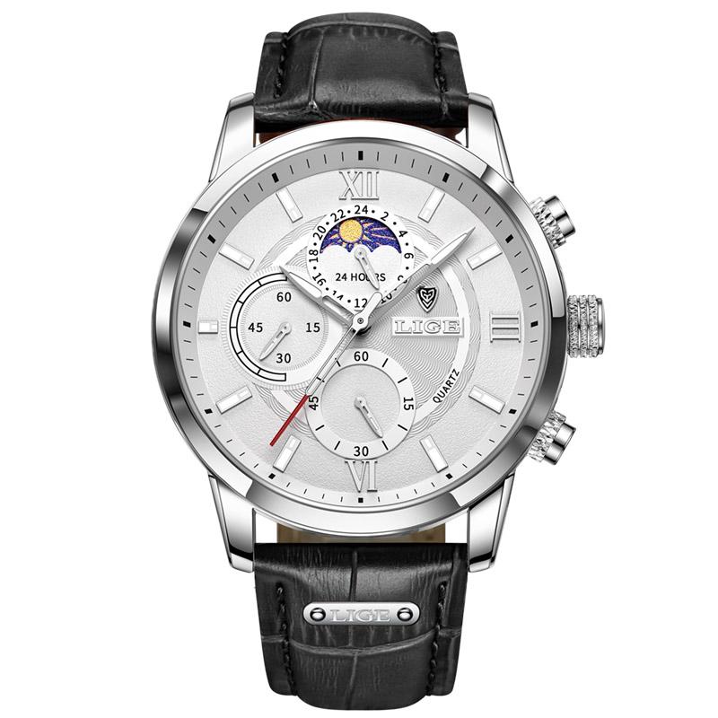 New Mens Watches Top Brand Luxury Brown Leather Casual Quartz Watch Men Sport Waterproof Clock Watch Relogio Masculino срібні білого кольору
New Mens Watches Top Brand Luxury Brown Leather Casual Quartz Watch Men Sport Waterproof Clock Watch Relogio Masculino срібні білого кольору