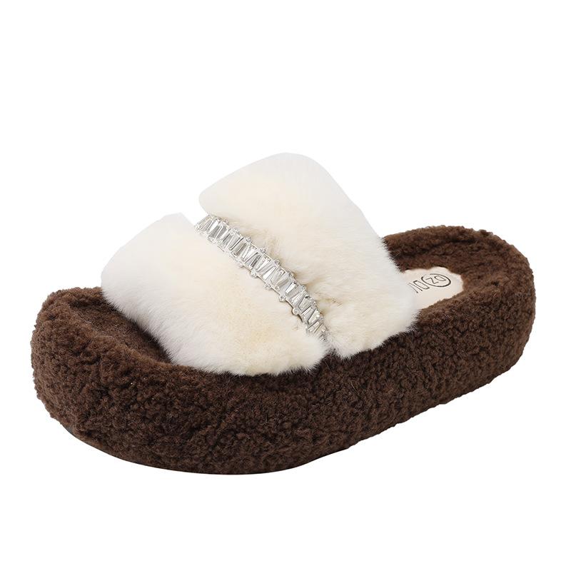 Thick-bottomed new fluffy slippers for women, thick-bottomed non-slip, fashionable and versatile one-word drag, high-end plush slippers for women 40 бежевый
Thick-bottomed new fluffy slippers for women, thick-bottomed non-slip, fashionable and versatile one-word drag, high-end plush slippers for women 40 бежевый