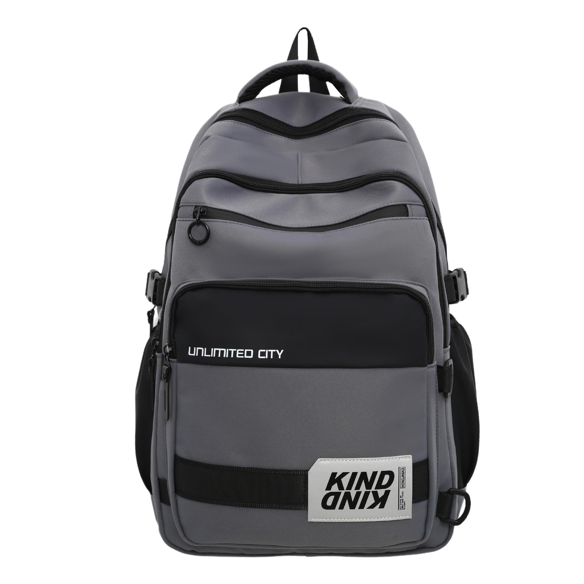 Autumn and winter new large-capacity backpack junior high school schoolbag color matching simple boys and girls casual backpack student backpack темно-серого
Autumn and winter new large-capacity backpack junior high school schoolbag color matching simple boys and girls casual backpack student backpack темно-серого