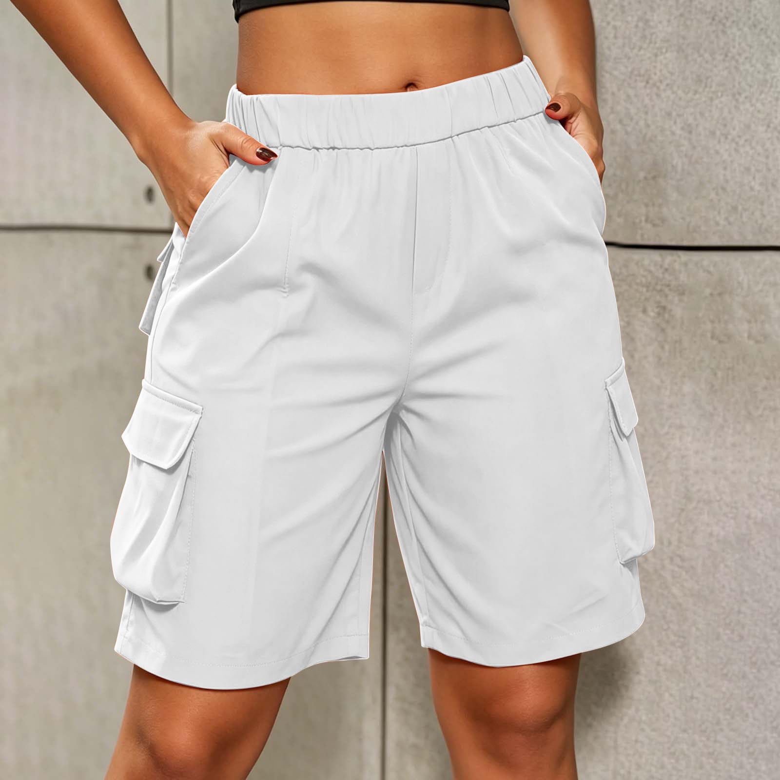 Women s High Waist Loose Fit Cargo Shorts with Pockets Wide Leg Outdoor Hiking Casual Summer Bottoms M
Women s High Waist Loose Fit Cargo Shorts with Pockets Wide Leg Outdoor Hiking Casual Summer Bottoms M