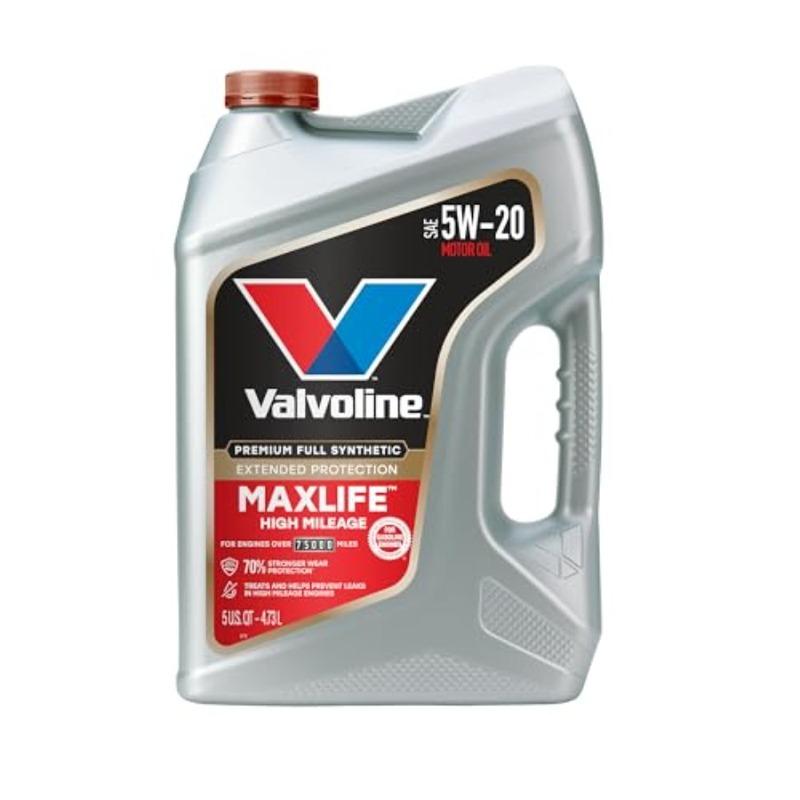 Extended Protection High Mileage with Ultra MaxLife Technology 5W-20 Full Synthetic Motor Oil 5 QT Case of 3
Extended Protection High Mileage with Ultra MaxLife Technology 5W-20 Full Synthetic Motor Oil 5 QT Case of 3