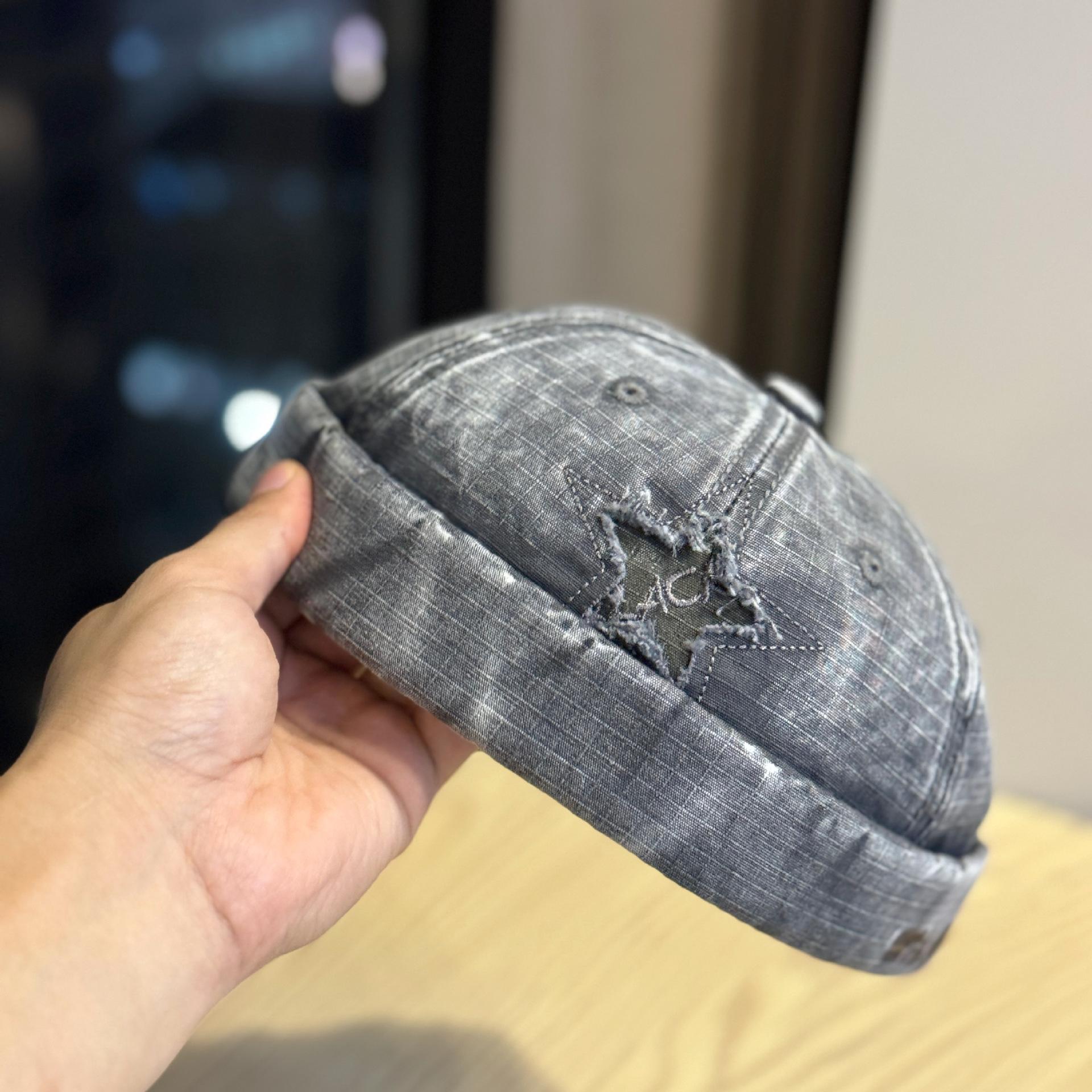 New Retro Washed Color Docker Cap Without Visor Star Splicing Brimless Caps Letter Adjustable Beanie Hat Vintage Style Hip Hop Adjustable сірий
New Retro Washed Color Docker Cap Without Visor Star Splicing Brimless Caps Letter Adjustable Beanie Hat Vintage Style Hip Hop Adjustable сірий
