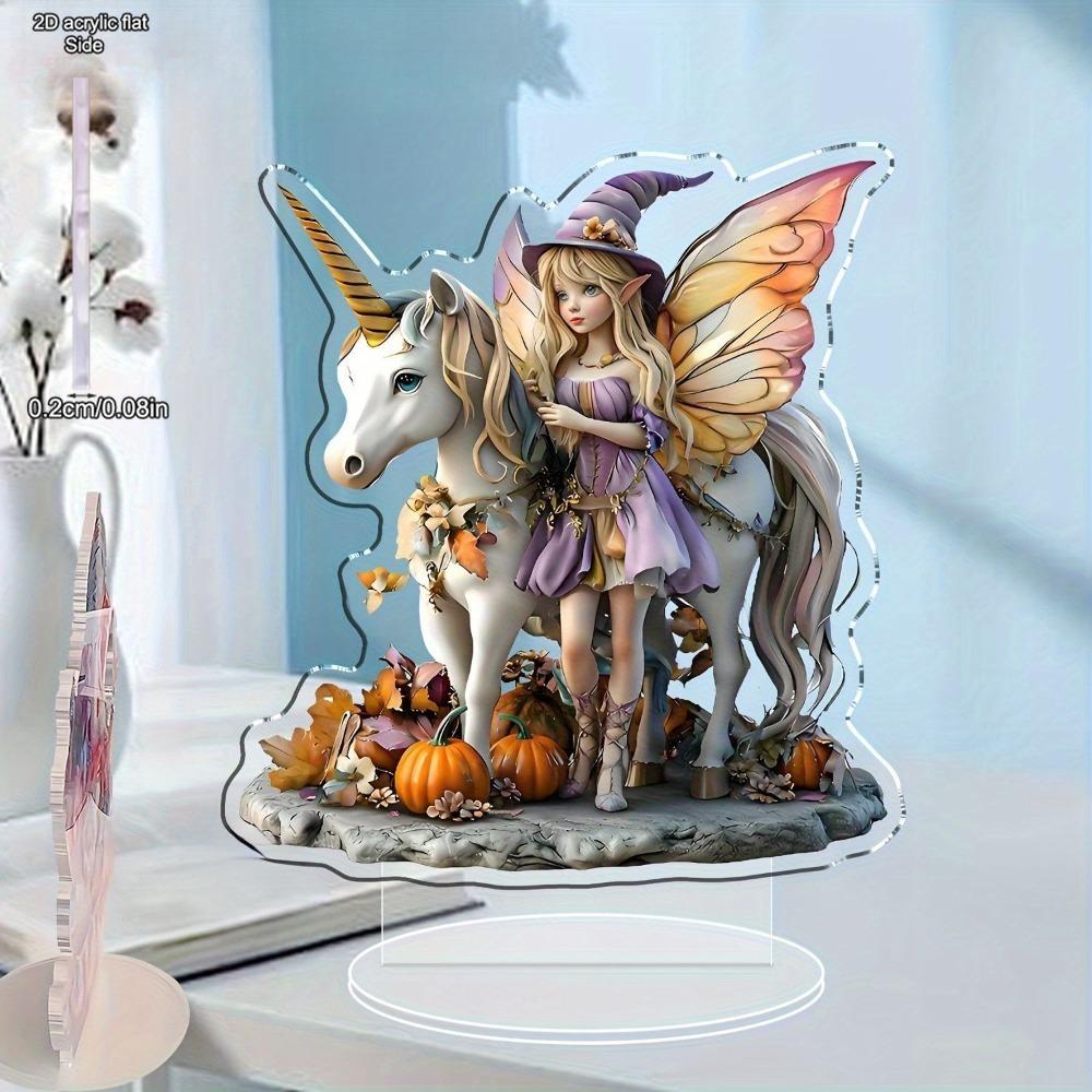 2D Flat Acrylic Unicorn White Horse and Fairy Decoration, Indoor and Outdoor Decoration - No Battery/electricity Required, Free Day Decoration, Sho 20*18cm
2D Flat Acrylic Unicorn White Horse and Fairy Decoration, Indoor and Outdoor Decoration - No Battery/electricity Required, Free Day Decoration, Sho 20*18cm