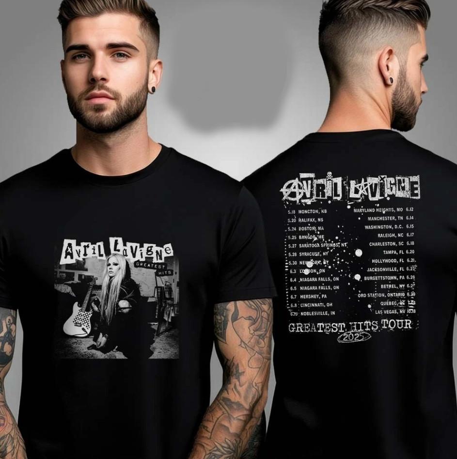 Avril Lavigne Greatest Hits Tour 2025 Tshirt size S5XL Unisex T-Shirt XXXXL
Avril Lavigne Greatest Hits Tour 2025 Tshirt size S5XL Unisex T-Shirt XXXXL