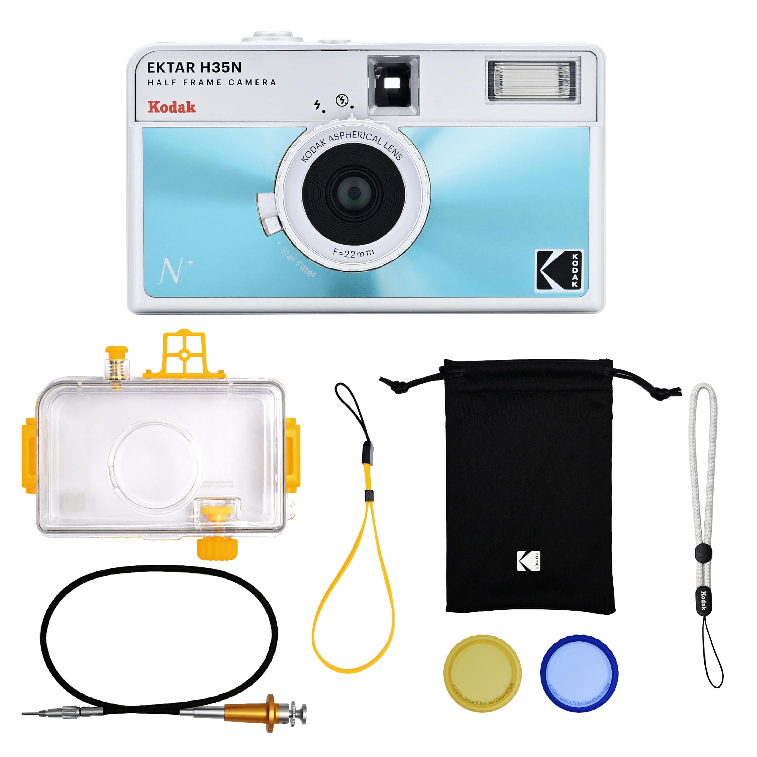 KODAK EKTAR H35N Film Focus Bulb Star Coated Improved Lens Glazed Half-Frame Camera, 35mm, Reusable, Free, Function, Built-in Filter, (Premium Kit,
KODAK EKTAR H35N Film Focus Bulb Star Coated Improved Lens Glazed Half-Frame Camera, 35mm, Reusable, Free, Function, Built-in Filter, (Premium Kit,