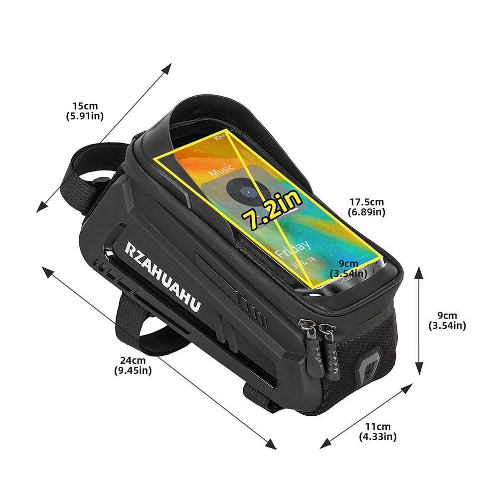 1.5/2L Bicycle Frame Bag EVA Hard Shell Rainproof Bicycle Triangle Tool Bag Reflective Cycling Frame Bag MTB Bike Accessories
1.5/2L Bicycle Frame Bag EVA Hard Shell Rainproof Bicycle Triangle Tool Bag Reflective Cycling Frame Bag MTB Bike Accessories