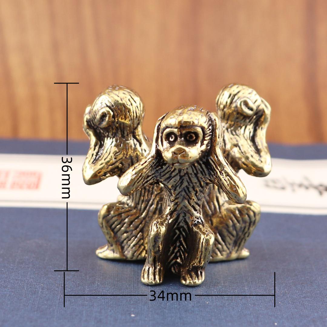 Винтажная латунная статуэтка «Три мудрые обезьяны»: Не видеть, не говорить, не слышать зла настольное украшение
Винтажная латунная статуэтка «Три мудрые обезьяны»: Не видеть, не говорить, не слышать зла настольное украшение