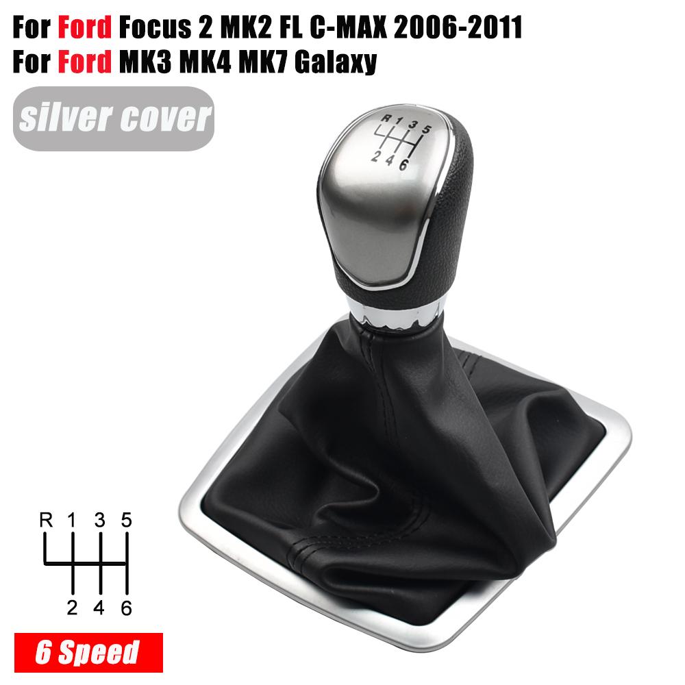 Gear Shifter Knob Lever Manual 5 6 Speed For Ford Focus 2 MK2 FL C-MAX 2006-2011 MK3 MK4 MK7 Galaxy PU Leather Dustproof Cover 6 Speed Silver Cover
Gear Shifter Knob Lever Manual 5 6 Speed For Ford Focus 2 MK2 FL C-MAX 2006-2011 MK3 MK4 MK7 Galaxy PU Leather Dustproof Cover 6 Speed Silver Cover
