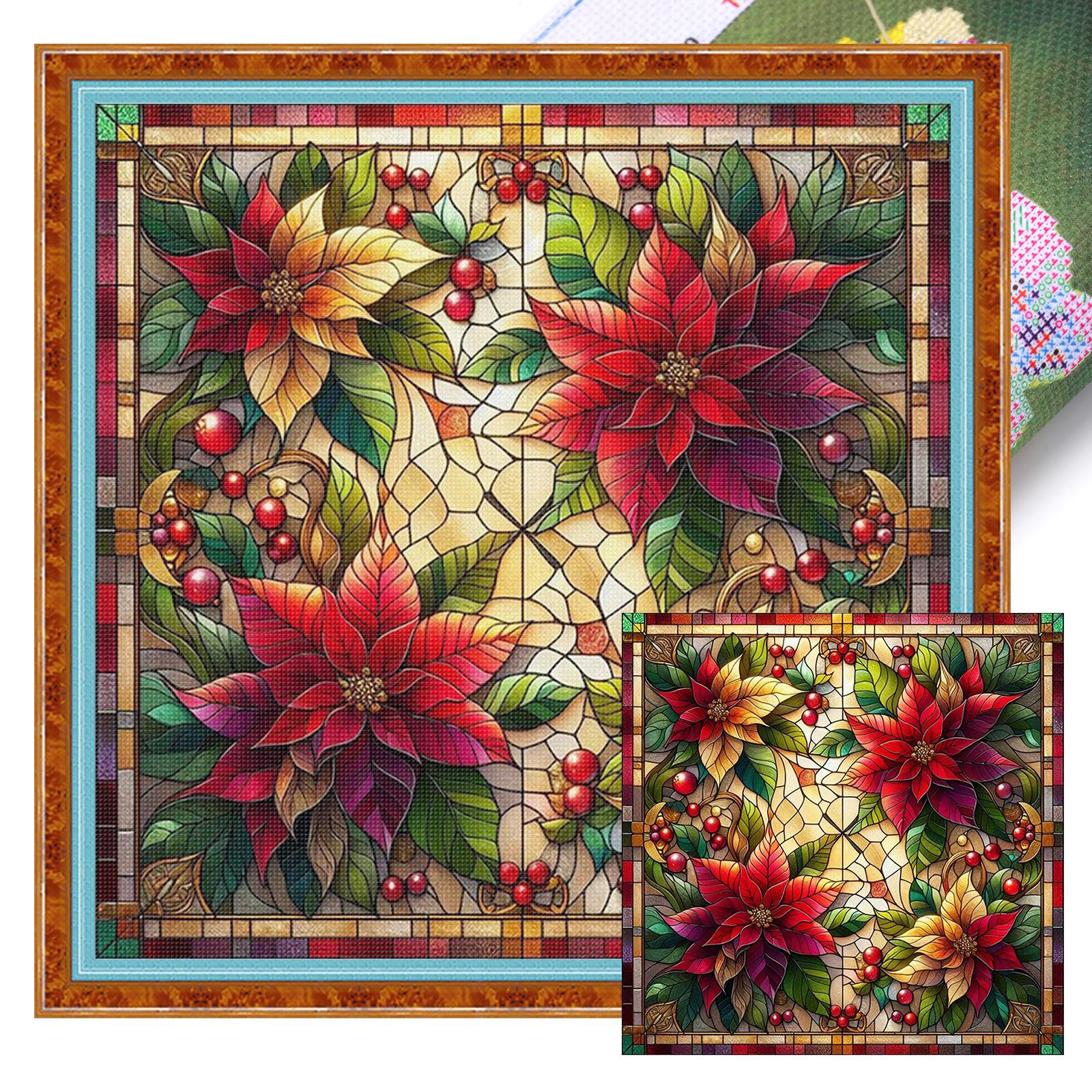 Xmas Flower Full 11CT DIY Stamped Cross Stitch Kits 17.72x17.72in Printed Cross-Stitch Kits for Beginners Adults Home Decor
Xmas Flower Full 11CT DIY Stamped Cross Stitch Kits 17.72x17.72in Printed Cross-Stitch Kits for Beginners Adults Home Decor