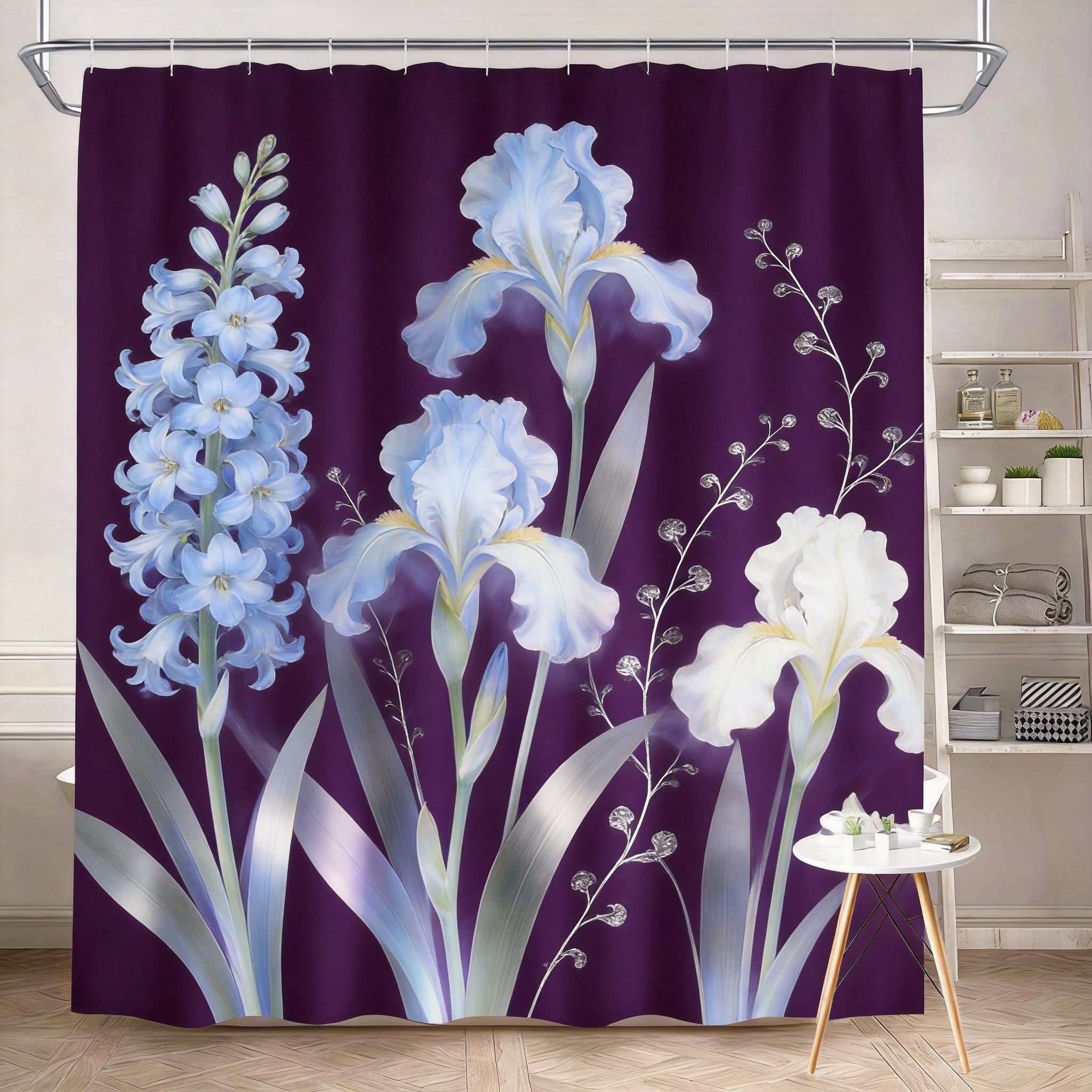 Vintage Floral Shower Curtain 180X180Cm – Cream & Gold Peonies With Daisies On Black Background, Elegant Bathroom Decor 12 Hooks W60H190(CM)-1 Pcs
Vintage Floral Shower Curtain 180X180Cm – Cream & Gold Peonies With Daisies On Black Background, Elegant Bathroom Decor 12 Hooks W60H190(CM)-1 Pcs