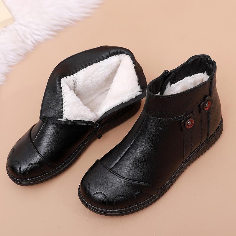 New Fashion Winter Women Genuine Leather Ankle Boots Female Plush Thick Keep Warm Snow Boots Mother Non-slip Waterproof Booties 35 чёрный
New Fashion Winter Women Genuine Leather Ankle Boots Female Plush Thick Keep Warm Snow Boots Mother Non-slip Waterproof Booties 35 чёрный
