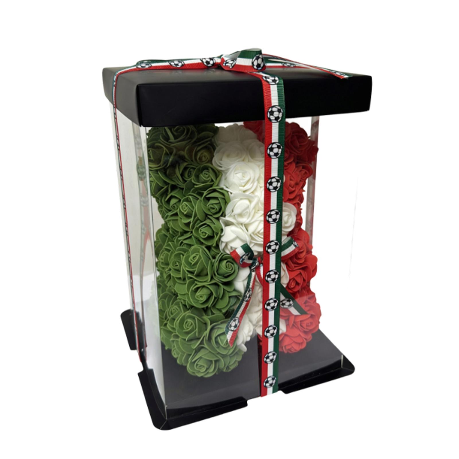 Artificial Rose Bear with Decorative Ribbon and Display Box Handmade Flower Arrangement Gift for Special Occasions One Size
Artificial Rose Bear with Decorative Ribbon and Display Box Handmade Flower Arrangement Gift for Special Occasions One Size