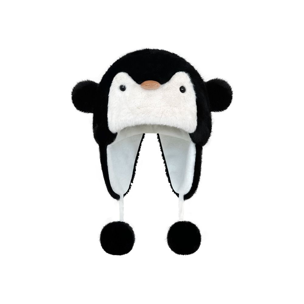 Warm Cute Penguin Hat Pullover Hat Plush Cap Cute Animals Ears Beanie Hats Streetwear чорний
Warm Cute Penguin Hat Pullover Hat Plush Cap Cute Animals Ears Beanie Hats Streetwear чорний
